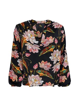 Black Colour - BCLuna Bluse - Deep Floral